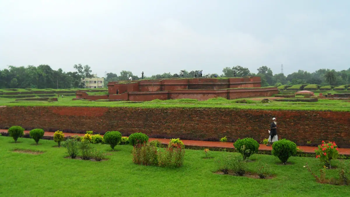 Brick ruins of the Shalban Vihara monastery at Mainamati near Cumilla